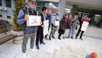 Protest podrške ekologu Đuri Vavrošu