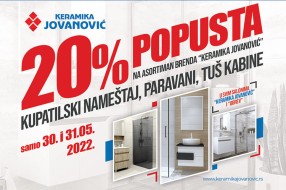 Majska akcija u salonima "Keramike Jovanović" za novi imidž kupatila