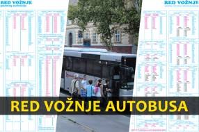 Od danas novi red vožnje autobuskih linija
