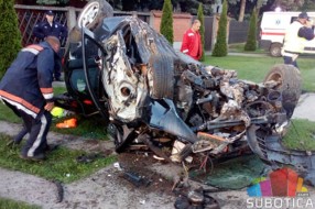 Teška saobraćajna nezgoda u Bajmoku, poginuo 33-godišnjak