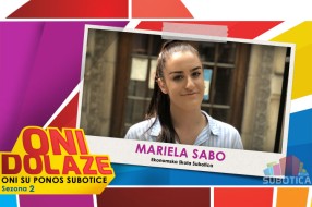 Oni dolaze: Mariela Sabo, maturant Ekonomske škole "Bosa Milićević"