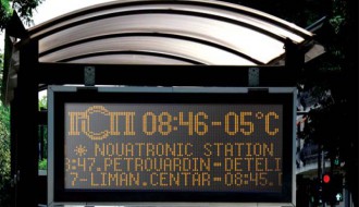 Moderni info ekrani na autobuskim stajalištima