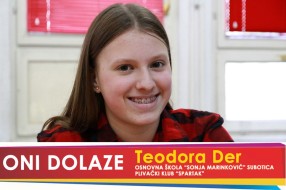 Oni dolaze: Teodora Der, učenica OŠ „Sonja Marinković“ i članica Plivačkog kluba "Spartak"