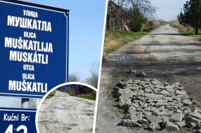 Ulica muškatla u veoma lošem stanju, stanovnici sami popunjavaju rupe