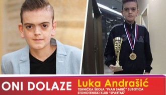 Oni dolaze: Luka Andrašić, stonoteniser Spartaka i učenik Tehničke škole "Ivan Sarić"
