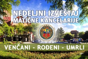 Nedeljni izveštaj Matične kancelarije (7-13. mart)