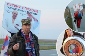 Užički Supermen stigao do Subotice – krajnji cilj Crveni trg