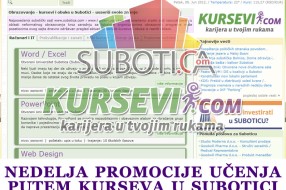 Nedelja promocije učenja putem kurseva u Subotici