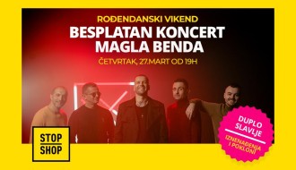 "STOP SHOP" proslava uz koncert Magla benda, bogat zabavni program i popuste