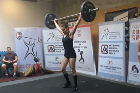 Dizanje tegova: Subanovićeva najuspešnija na Prvenstvu Srbije (U20-U23) u Pančevu