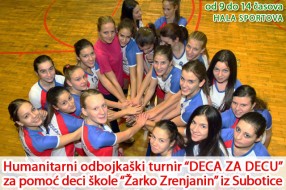Humanitarni odbojkaški turnir za pomoć školi Žarko Zrenjanin