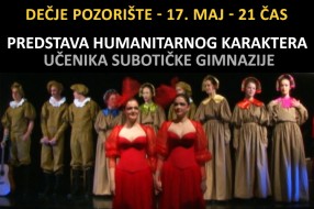Večeras humanitarna predstava učenika subotičke gimnazije