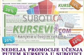 Popusti na kurseve za Subotičane