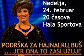 Svi za Hajnalku u nedelju u Hali sportova