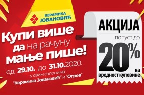 "Kupi više da na računu manje piše" - nova akcija Keramike "Jovanović"