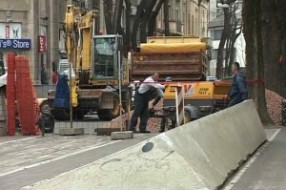 Nastavljeni radovi na platou Zorana Đinđića