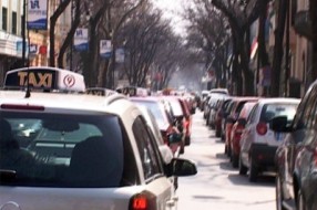 Protestna vožnja taksista