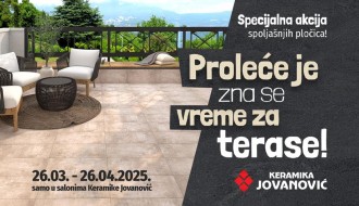 Popust od 20 odsto na spoljašnje pločice u salonu "Keramika Jovanović"