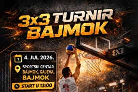 Četvrti 3x3 turnir u Bajmoku - prijave u toku