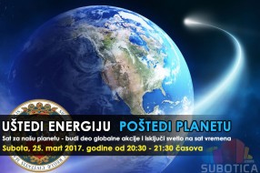 Subotica i ove godine deo akcije "Sat za našu planetu"