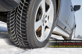 Zimske gume obavezne od danas, ali samo u slučaju snega i leda