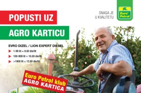 Popusti uz Agro karticu na svim benzinskim stanicama "Euro Petrola"