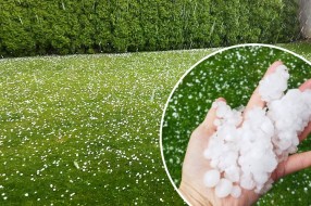 Snažno gradonosno nevreme pogodilo i krajni sever Srbije