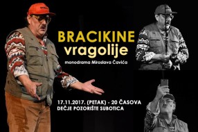 Monodrama "Bracikine vragolije" u petak u Dečjem pozorištu