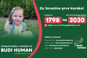 Pomozimo maloj Jovani Trlaić da napravi svoje prve samostalne korake