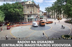 Radovi i u centru grada