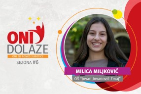 Oni dolaze: Milica Miljković, učenica generacije OŠ "Jovan Jovanović Zmaj"