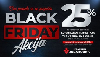 Velika "Black friday" akcija u "Keramici Jovanović" - 25. novembra 25% popusta