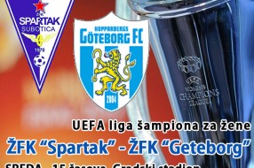 ŽFK "Spartak" u novom evropskom iskušenju (Sreda, 15 časova)
