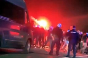 Sukob navijača nakon utakmice Spartak – Partizan