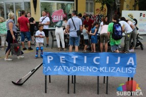Izgradnju ledene dvorane prvog dana podržalo 2.500 Subotičana
