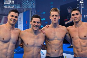 Plivanje: Andrej Barna sa Srbijom šampion Evrope u štafeti 4x100m