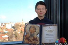 Maturant OŠ "Ivan Goran Kovačić", Marko Popović, dobitnik Svetosavske nagrade