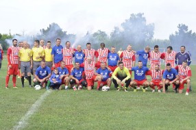 Fudbal: Veterani Crvene zvezde gostovali u Višnjevcu povodom jubileja 70 godina FK "Udarnik"
