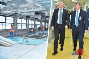 Pajtić obišao radove na rekonstrukciji operacionog bloka Opšte bolnice