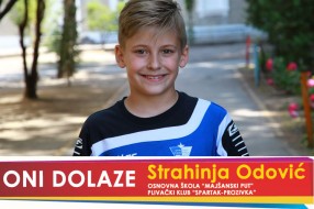 Oni dolaze: Strahinja Odović, učenik OŠ "Majšanski put" i član Plivačkog kluba "Spartak Prozivka"