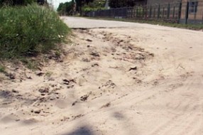 Uništen tek urađen zemljani put