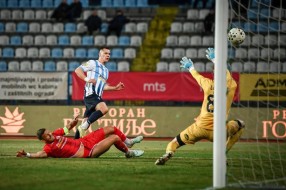 Fudbal: Goleada na Gradskom stadionu, Krsmanović pogodio za bod