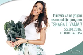 U hotelu "Galleria" uskoro počinje program "Snaga u Vama"