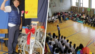 Žića Maradona donirao pomagala deci sa smetnjama