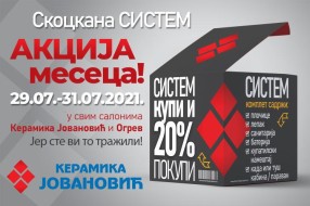 Akcija "Sistem kupi i 20 odsto popusta pokupi" i ovog meseca u "Keramici Jovanović"