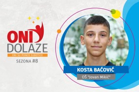 Oni dolaze: Kosta Baćović OŠ “Jovan Mikić”