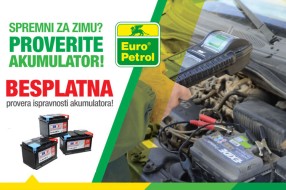 Besplatna provera akumulatora na benzinskoj stanici Euro Petrola