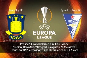 Fudbal: Spartak večeras protiv Brondbija u Beogradu