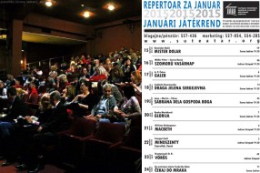 Repertoar Narodnog pozorišta za januar