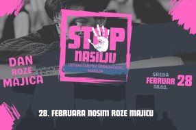 Obeležavanje Dana borbe protiv vršnjačkog nasilja 28. februara, roze majica kao podrška žrtvama